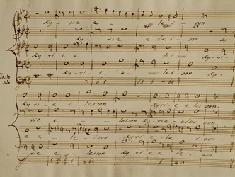 Score of the Kyrie Eleison from the 